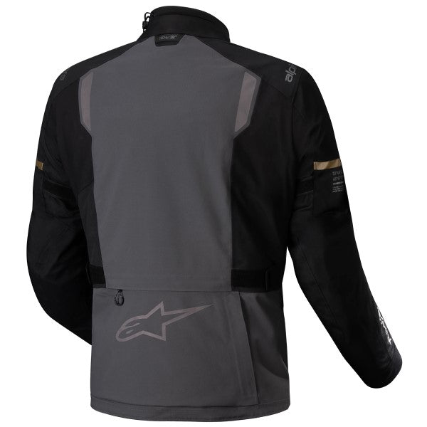 Manteau de Moto ST-7 2L Gore-Tex Alpinestars gris et noir, de dos