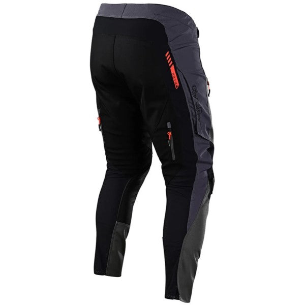 Pantalon de Motocross Scout SE Troy Lee Designs gris et noir, de dos