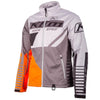 Veste de Motoneige Revolt Klim gris et orange, de face