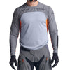 Chandail de Motocross Scout SE Systems Troy Lee Designs gris et orange, de face