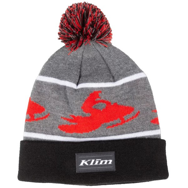 Tuque Bomber Klim gris et rouge