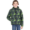 Manteau Ride Réversible Junior FXR gris et vert, côté vert de face