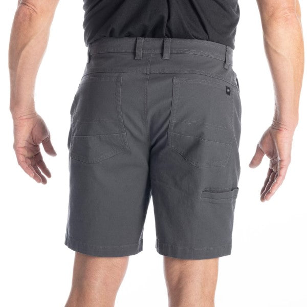 Shorts Utility Stretch Canvas Klim gris foncé, de dos