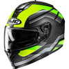 Casque Intégral de Moto C70 Belis HJC haute visibilité et noir