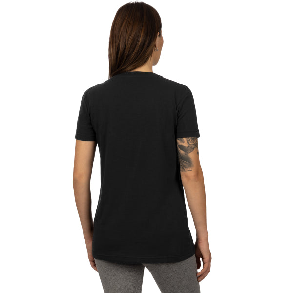 T-Shirt Premium Moto Boyfriend Femme Noir Dos