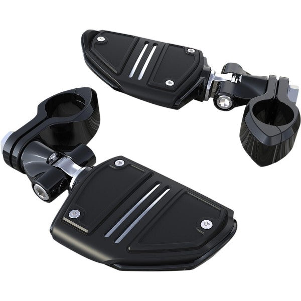 Twin Rail Footrest with Lever Arm/Clamps without Hinge