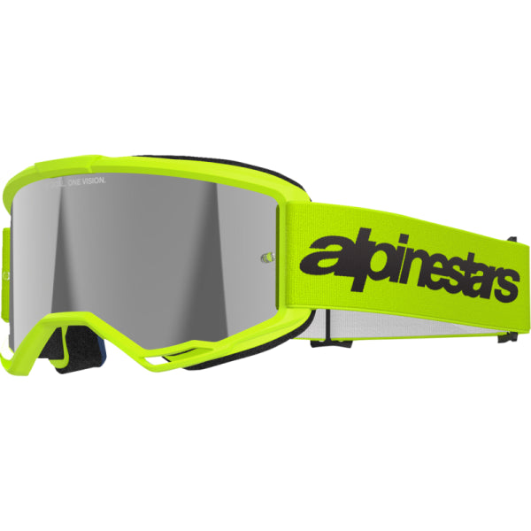 Lunette de Motocross Vision 3 Wordmark Lentille Miroir Alpinestars haute visibilité