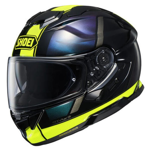 Casque Intégral de Moto GT-Air 3 Scenario Shoei haute visibilité et noir