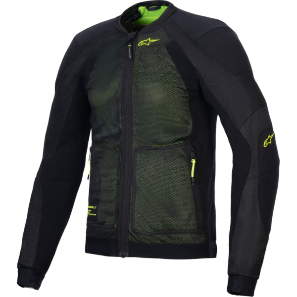 Manteau de Moto Troop-Air Alpinestars haute visibilité et noir