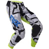 Pantalon de Motocross 360 Seventy4 Fox haute visibilité et noir, de face