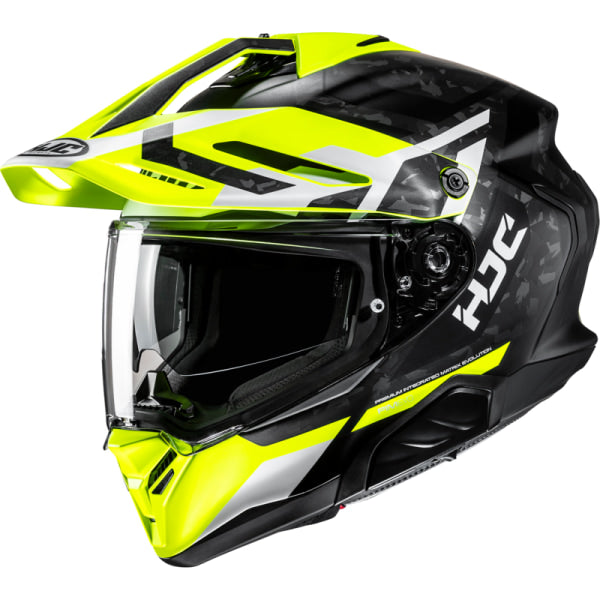 Casque Intégral de Moto RPHA 60 Dakar HJC haute visibilité et noir