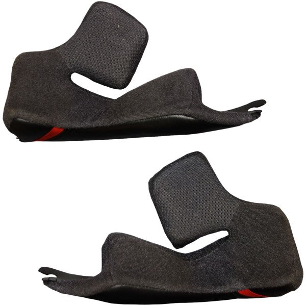 Coussinets de Joues Hornet X2 Noir/Rouge en paire