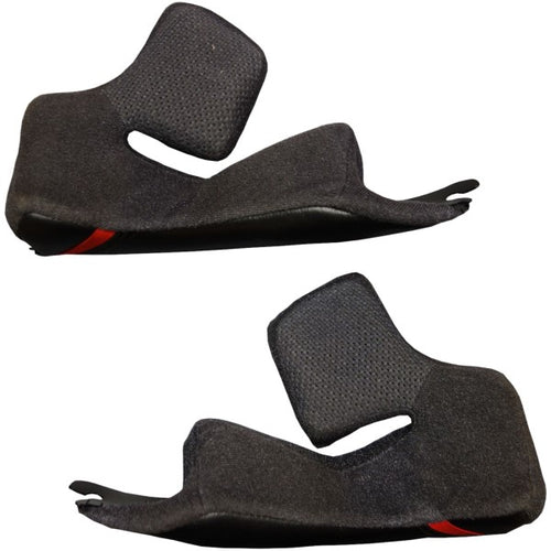 Coussinets de Joues Hornet X2 Noir/Rouge en paire