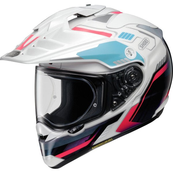 Casque Aventure Hornet X2 Invigorate Blanc/Mauve incliné de droite