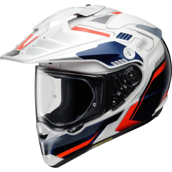 Casque Aventure Shoei Hornet X2 Invigorate Bleu Blanc Rouge