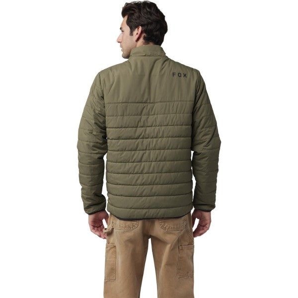 Manteau Howell Puffy/Fox/Olive, de dos