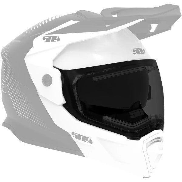 Visière de Motoneige Delta R4 Ignite Fumé incliné de face