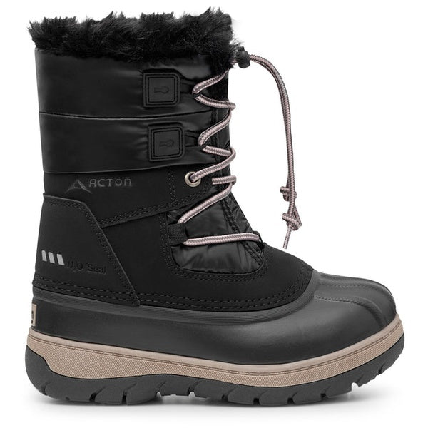 Bottes d’Hiver Lolly avec Feutre Amovible Junior Noir, Vue de côté extérieur 