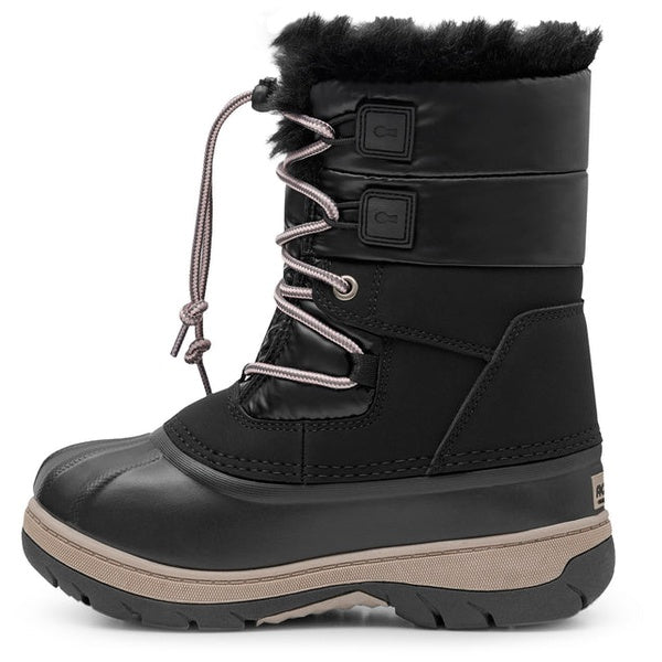 Bottes d’Hiver Lolly avec Feutre Amovible Junior Noir, Vue de côté Intérieur 