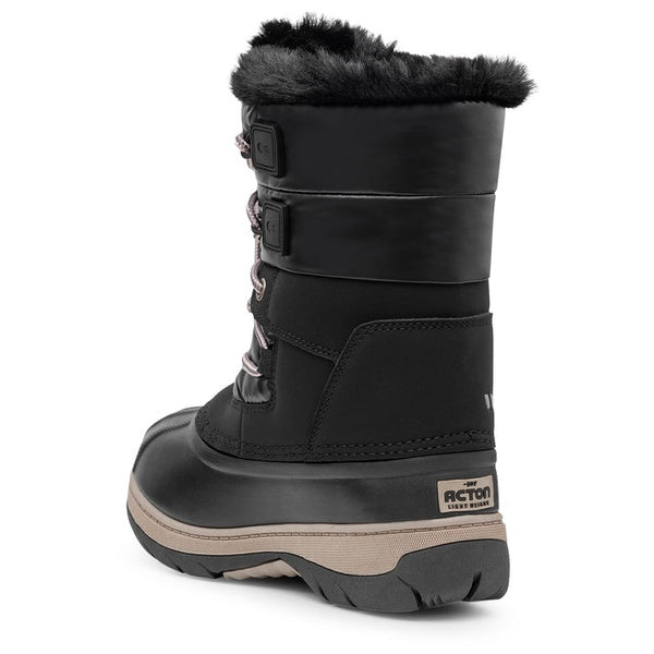Bottes d’Hiver Lolly avec Feutre Amovible Junior Noir, de dos