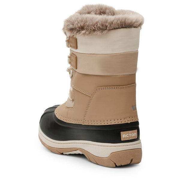 Bottes d’Hiver Lolly avec Feutre Amovible Junior Beige, de dos