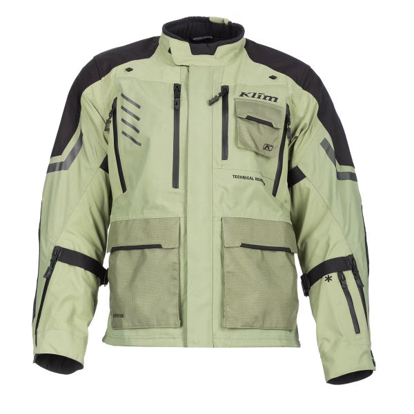 Manteau de Moto Carlsbad Klim Vert olive, de face