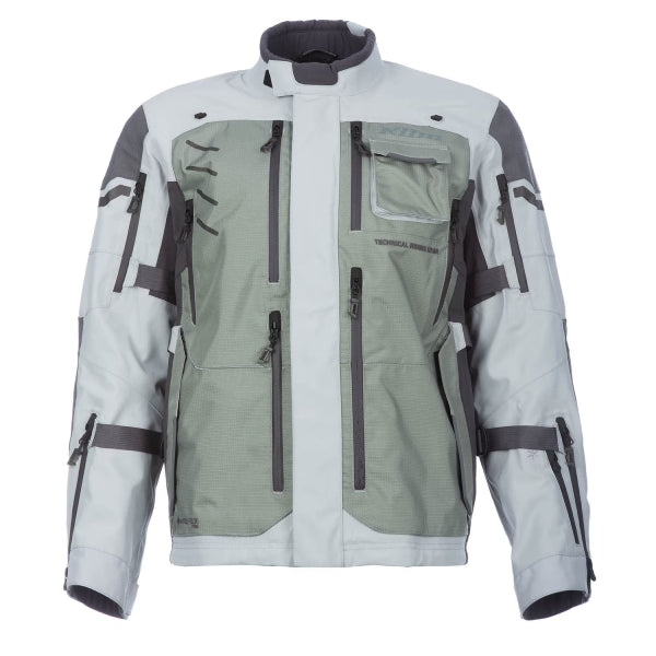 Manteau de Moto Badlands Pro Long Gris, de face
