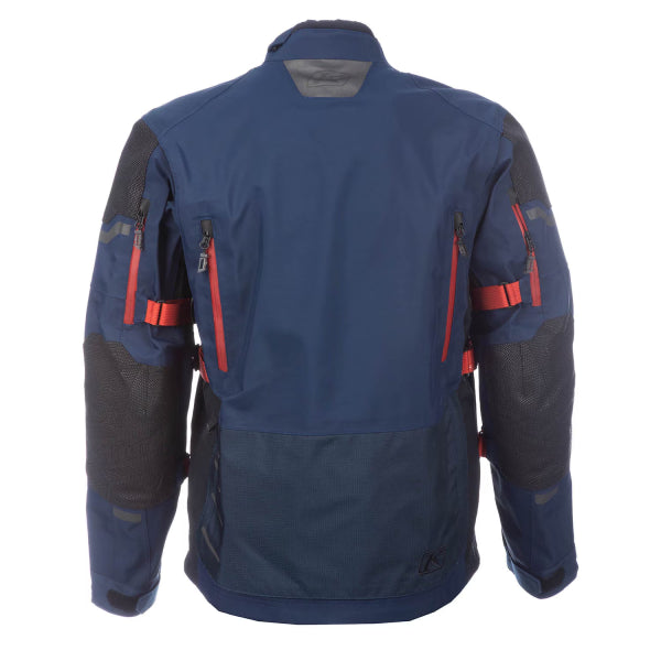 Manteau de Moto Badlands Pro Long Bleu/Rouge, Dos