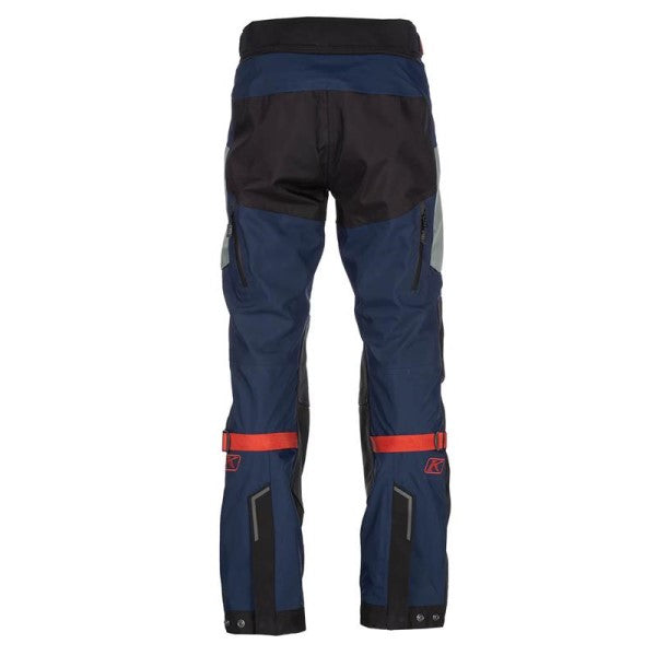 Pantalon de Moto Carlsbad Klim Bleu/Rouge, dos