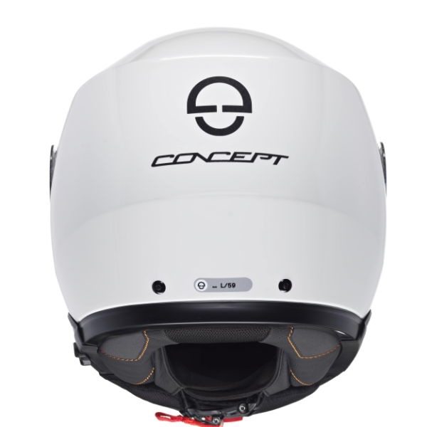 Casque de Moto Modulaire CONCEPT Schuberth Blanc, arrière 