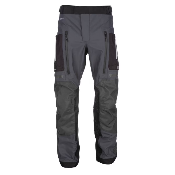 Pantalon de Moto Carlsbad Klim Noir/Gris, de face