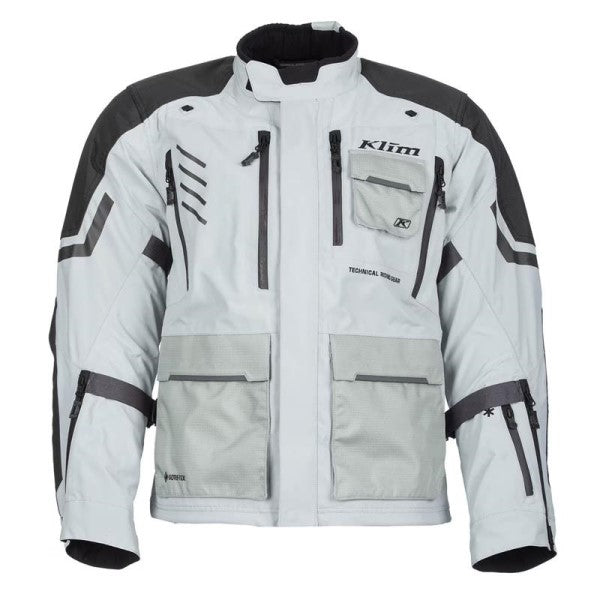 Manteau de Moto Carlsbad Klim Gris Clair, de face