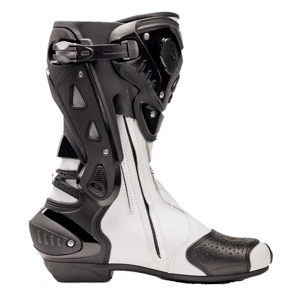 Bottes de Moto ST Noir/Blanc, côté intérieur 