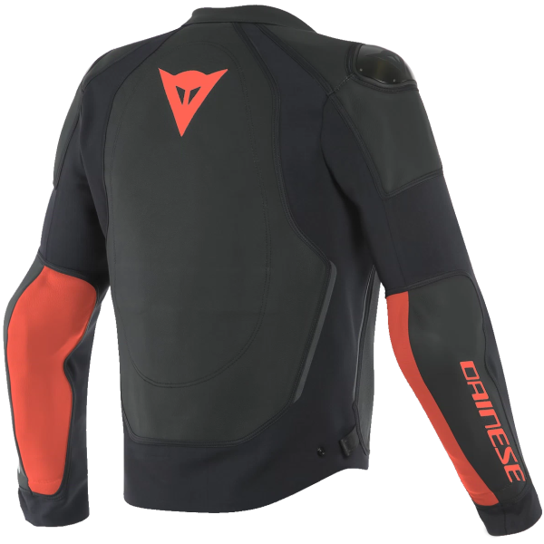 Manteau de Moto Dainese Intrepida Perf. Noir_Rouge Dos