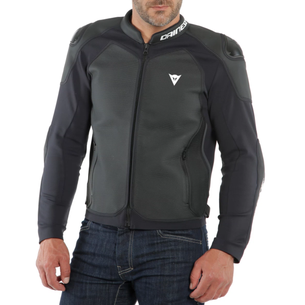 Manteau de Moto Dainese Intrepida Perf. Noir Modèle Zoom