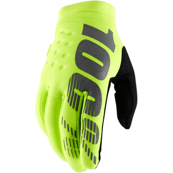 Gants de Motocross Brisker 100% jaune