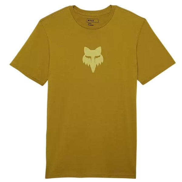 T-Shirt Fox Head Premium Jaune