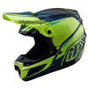 Casque de Motocross SE5 Composite Drip MIPS Troy Lee Designs jaune, de 3/4