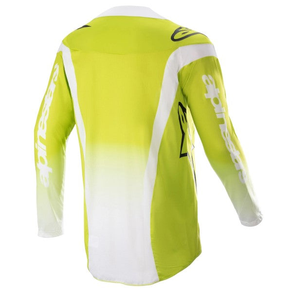 Chandail de Motocross Techstar Push Alpinestars jaune, de dos