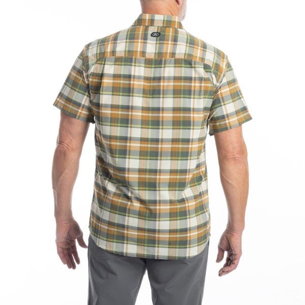 Chemise Pantoll Stretch Klim jaune, de dos