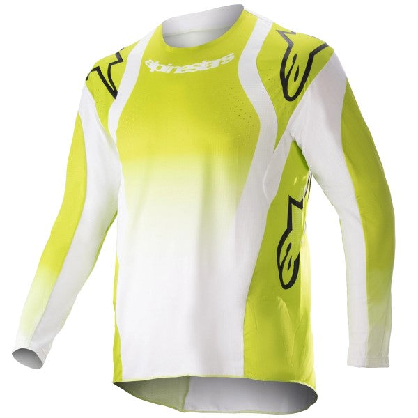 Chandail de Motocross Racer Push Junior Alpinestars jaune, de face