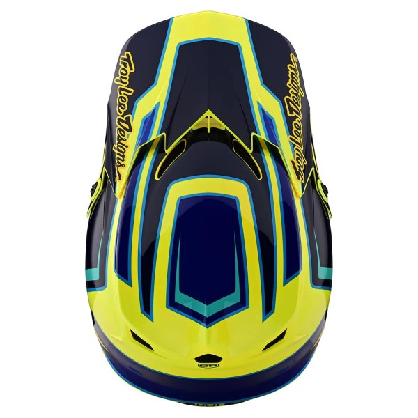 Casque de Motocross GP Ritn Junior Troy Lee Designs jaune, dessus