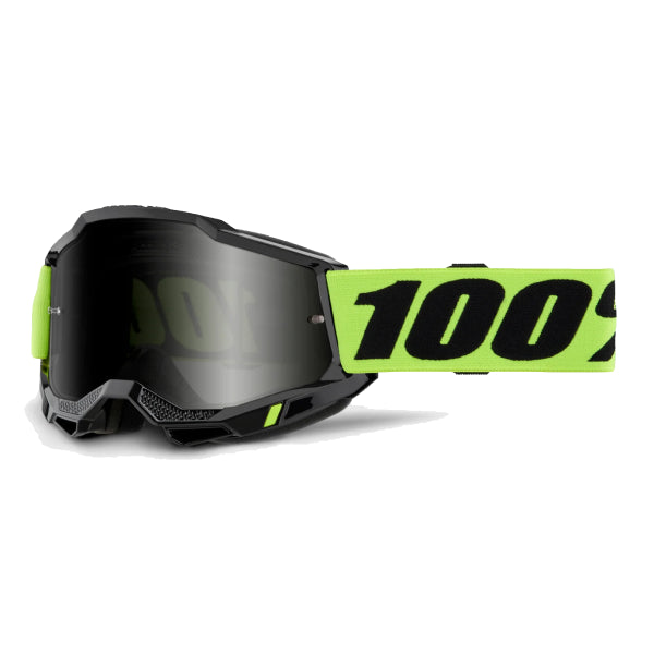 Lunettes de Motocross Accuri 2 Sand Lentille Fumée 100% jaune et noir