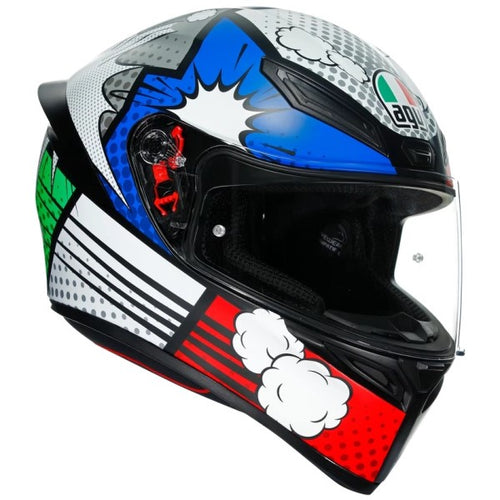 Casque Intégral de Moto K1 Multi Bang Matt de gauche