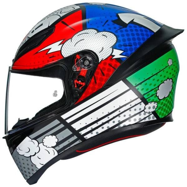 Casque Intégral de Moto K1 Multi Bang Matt - Liquidation||Full Face Motorcycle K1 Multi Bang Matt - Clearance