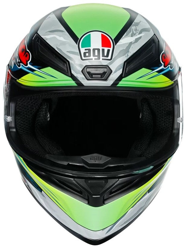 Casque Intégral de Moto K1 Multi Dundee Matt\ multi-couleur , le côté face