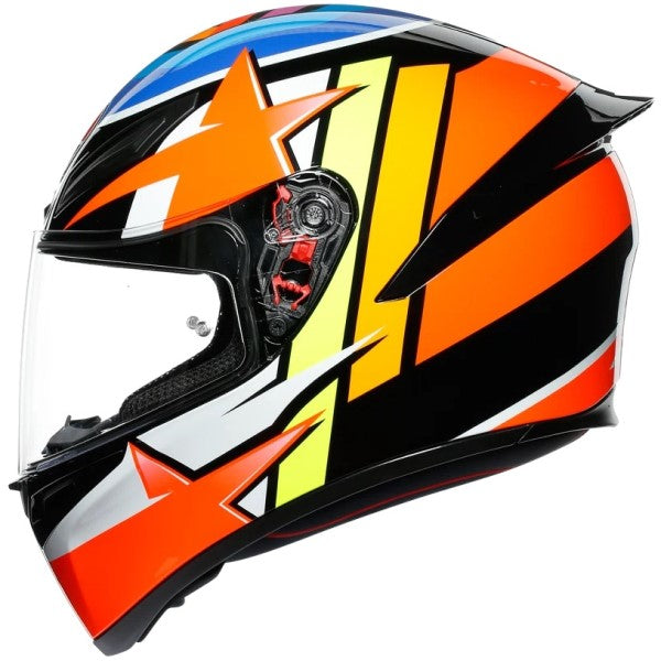 Casque Intégral de Moto K1 Replica Rodrigo| multicouleur, le côté gauche