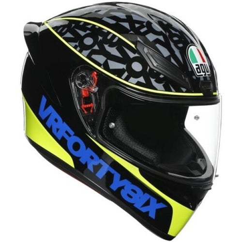 Casque Intégral de Moto K1 Top Speed 46 | Noir multicolore, le côté droit