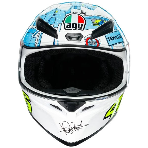 Casque Intégral de Moto K1 Top Rossi Winter \ multi-couler, le côté face