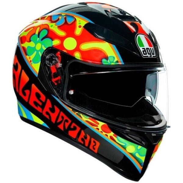 Casque Intégral de Moto K3 Sv Rossi Valencia de gauche